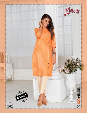 100 Miles Melody Kurtis with pant Wholesale Price