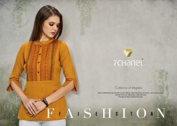 7 Chanel Saffron rayon western tops wholesale price