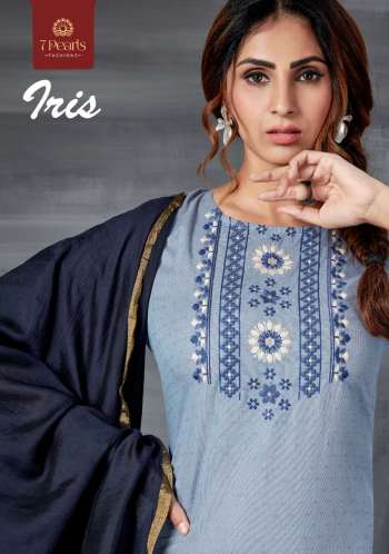 7 Pearl Iris kurtis with pant and Dupatta