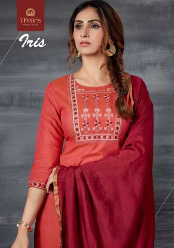 7 Pearl Iris kurtis with pant and Dupatta