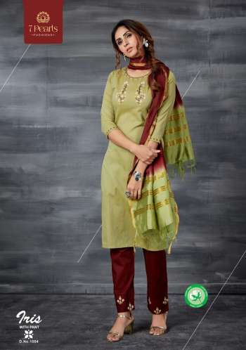 7 Pearl Iris kurtis with pant and Dupatta