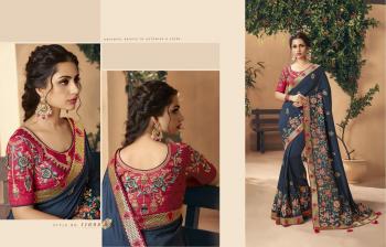 Aabhushan Silk thread work Saree catalog wholesaler