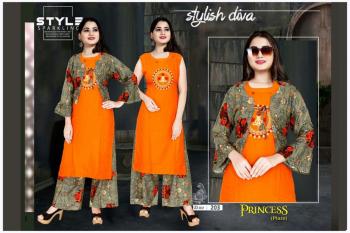 Aagya Princess vol 2 kurtis with palazzo and Koti Concept