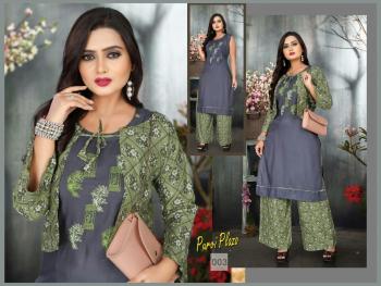 Aagya purvi Plazo Party wear rayon kurtis with palazzo wholesaler