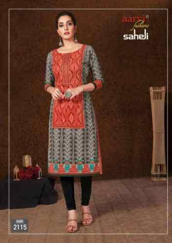 Aarvi Fashion Saheli vol 11 Cotton Kurti wholesaler