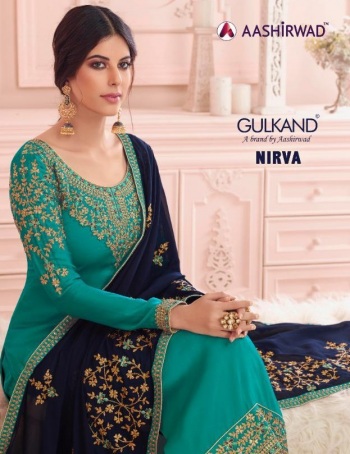 Aashirwad Gulkand Nirva Satin Georgette Salwar kameez