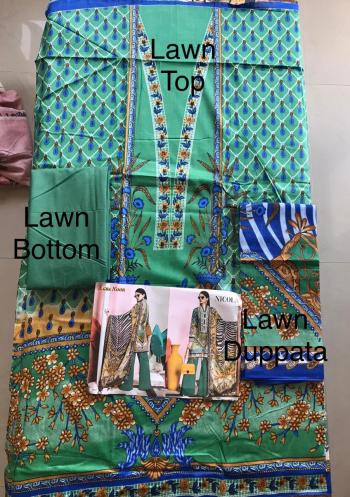 Agha Noor vol 3 Luxury Lawn Cotton Pakistani Dress Material