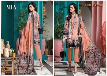 Agha Noor vol 3 Luxury Lawn Cotton Pakistani Dress Material