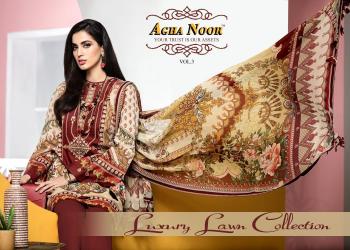 Agha Noor vol 3 Luxury Lawn Cotton Pakistani Dress Material