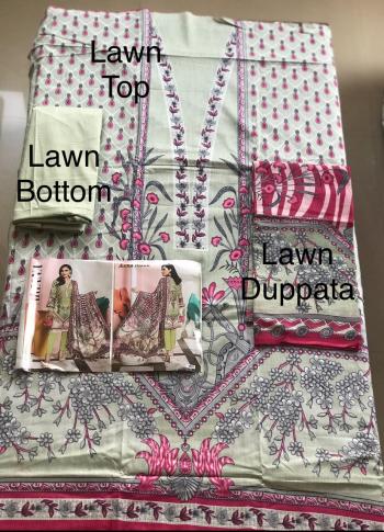 Agha Noor vol 3 Luxury Lawn Cotton Pakistani Dress Material