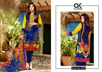 Al Karam kesariya vol 2 pakistani dress wholesale Price