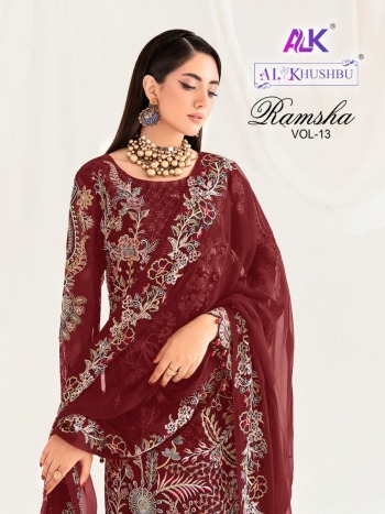 Al Khushbu Zaha Ramsha 14 Pakistani Suits catalog wholesaler