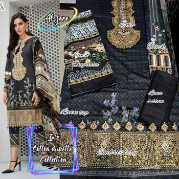 Al zara iris Lawn Cotton Pakistani Suits Wholesaler