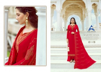 Alisa Sanchi Satin Georgette salwar kameez wholesaler