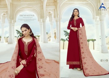 Alisa Sanchi Satin Georgette salwar kameez wholesaler