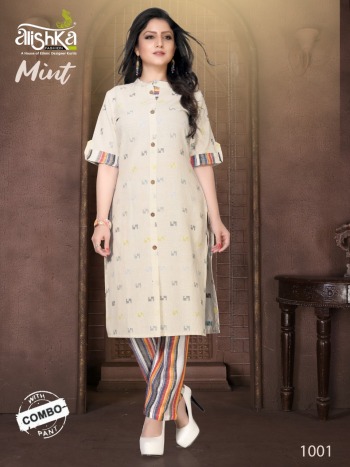 Alishka-Mint-Cotton-kurtis-with-pant-buy-wholesale-Price-5