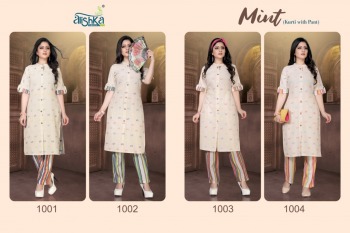 Alishka-Mint-Cotton-kurtis-with-pant-buy-wholesale-Price-6