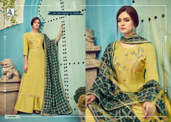 Alok Suits aakar Viscos Maslin Salwar Kamee catalog