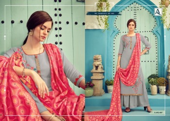 Alok Suits aakar Viscos Maslin Salwar Kamee catalog