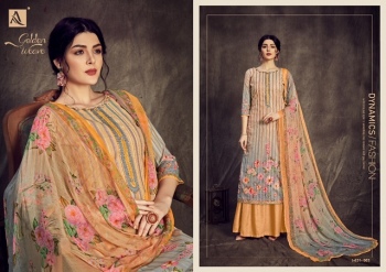 Alok-Suits-Golden-Weave-Cotton-Zari-work-Salwar-kameez-wholesaler-4
