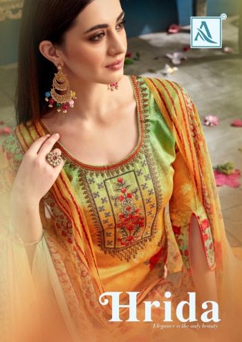 Alok Suits hrida Zam Cotton Salwar Kameez Wholesaler