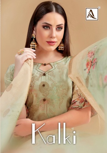 Alok Suits kalki jacquard Salwar kameez wholesaler