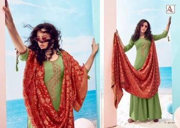 Alok Suits Paakhi Viscose Masline Salwar Kameez wholesaler