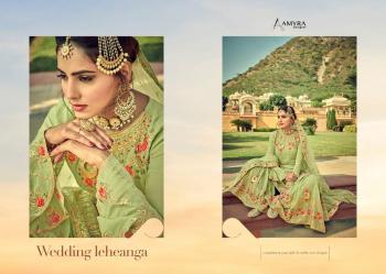 Amyra Designer Gajban Stitched Wedding Sharara Suits