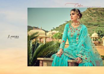 Amyra Designer Gajban Stitched Wedding Sharara Suits