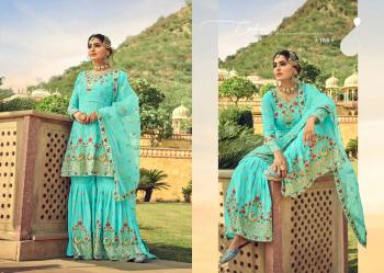 Amyra Designer Gajban Stitched Wedding Sharara Suits