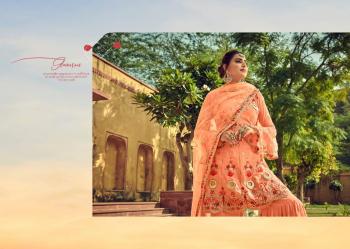 Amyra Designer Gajban Stitched Wedding Sharara Suits