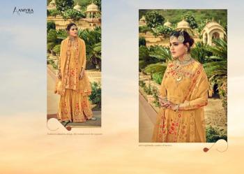 Amyra Designer Gajban Stitched Wedding Sharara Suits