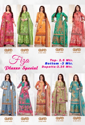 Apna Cotton Fiza vol 4 plazzo Special Dress wholesale Price