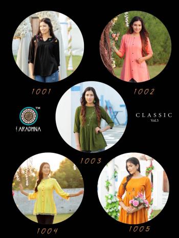 Aradhna Classic vol 4 Rayon western Tops Wholesaler