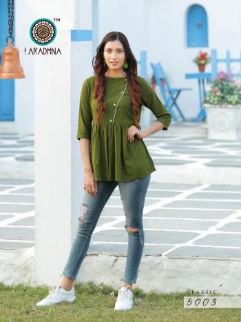 Aradhna Classic vol 4 Rayon western Tops Wholesaler