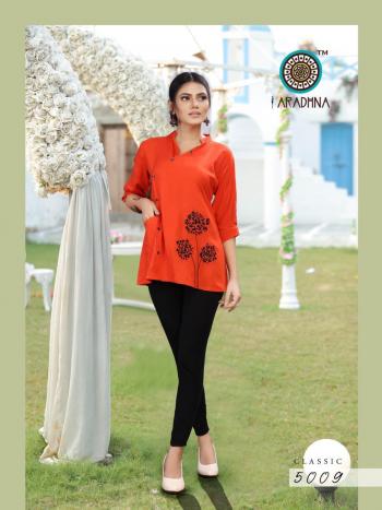 Aradhna Classic vol 4 Rayon western Tops Wholesaler