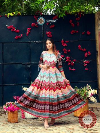 Aradhna Level vol 5 Rayon Anarkali Party wear kurtis wholesaler