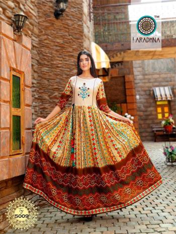 Aradhna Taj vol 5 Party wear kurtis catalog wholesaler