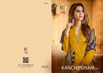 AVC Kanchipuram Cotton dress with banarasi Dupatta