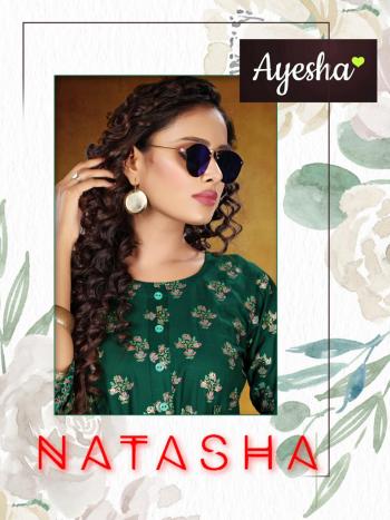 Ayesha Natasha Rayon Anarkali Kurtis catalog Wholesaler