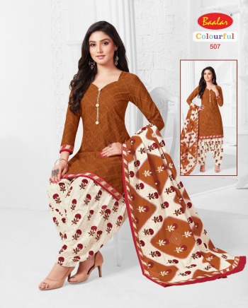 Baalar Colourful vol 5 Punjabi Cotton dress wholesaler