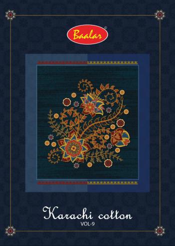 Baalar-Karachi-vol-9-Cotton-Dress-material-catalog-1