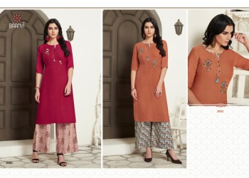 Baanvi Jannat Rayon kurtis with palazzo catalog