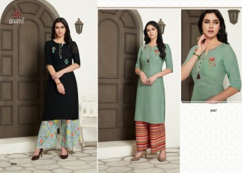 Baanvi Jannat Rayon kurtis with palazzo catalog