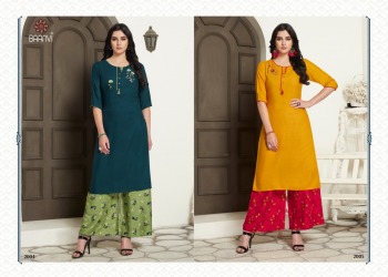 Baanvi Jannat Rayon kurtis with palazzo catalog