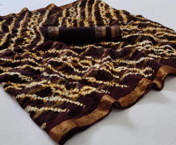 Bandhej Cotton Weaving Saree wholesale price