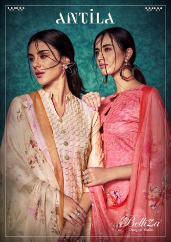 Belliza Designer Antila Pashmina Salwar kameez catalog wholesaler