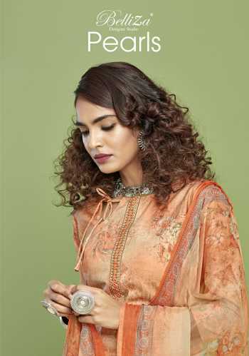 Belliza Designer pearls Cotton Salwar kameez wholesale