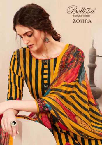 Belliza Designer Zohra Cotton Suits wholesale price