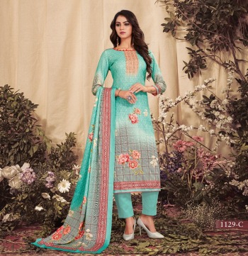 Bipson 1029 Series nargis Pashmina Woollen Salwar Kameez